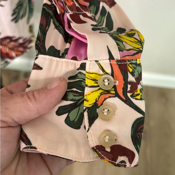 EUC Free People Under The Palms Button Down Shirt - Floral Print - Picture 4 of 8